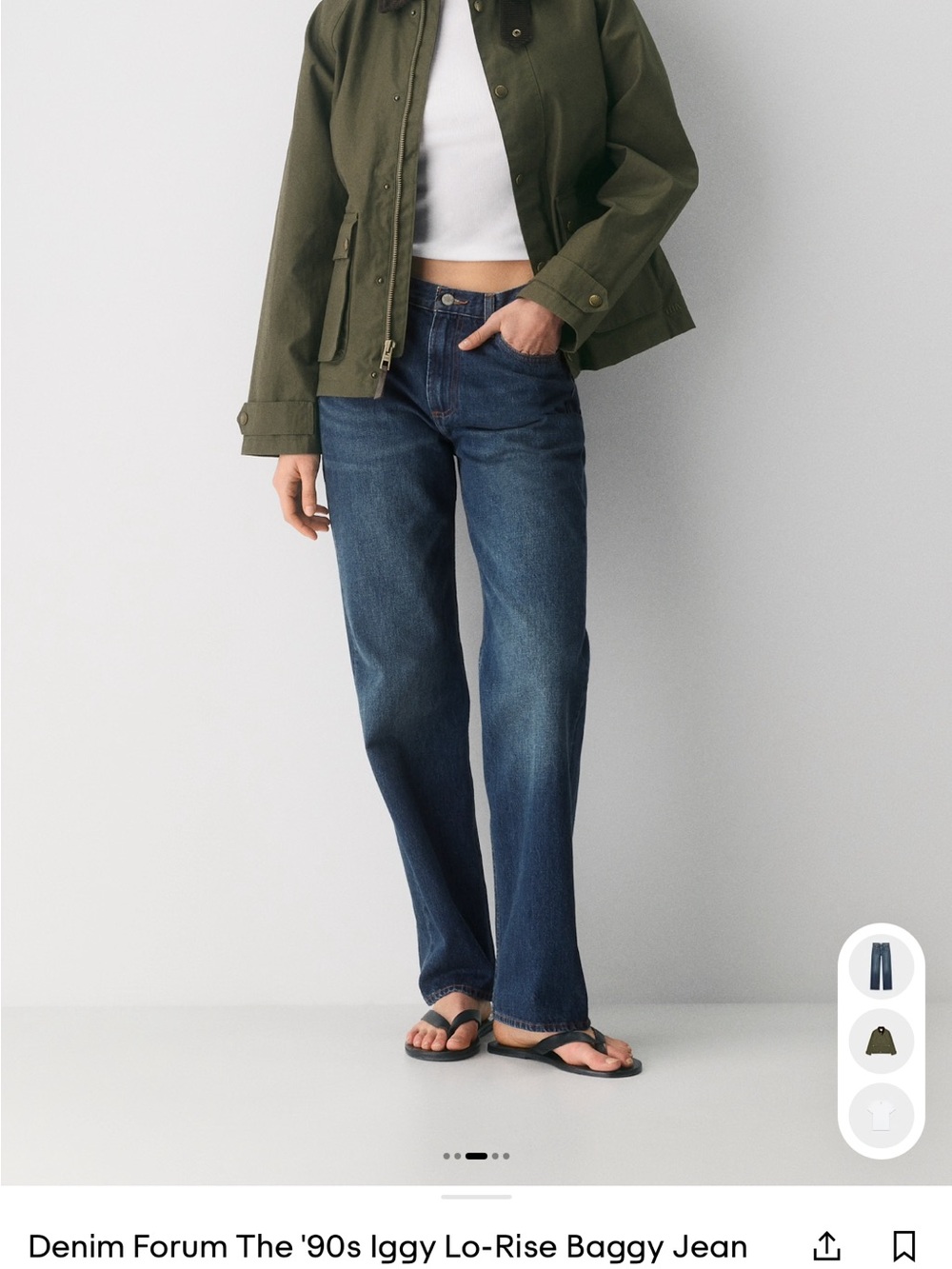 Aritzia Denim Forum the 90’s Iggy lo-rise baggy jeans